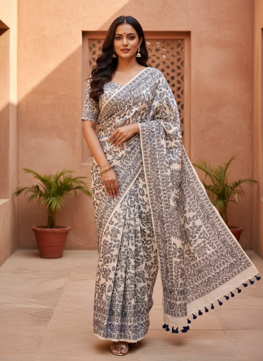 Tussar Silk Saree