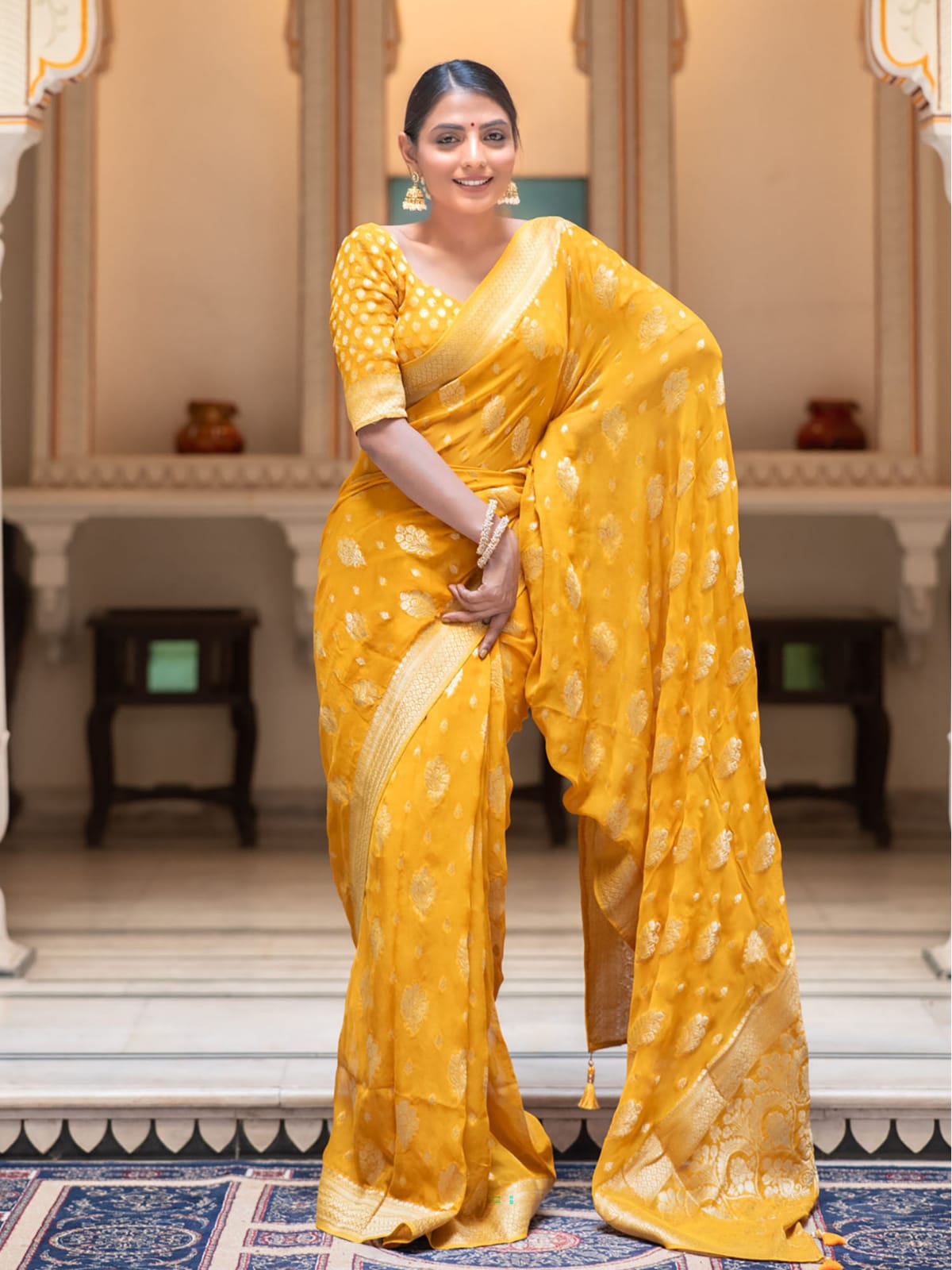 Khadi Georgette Silk