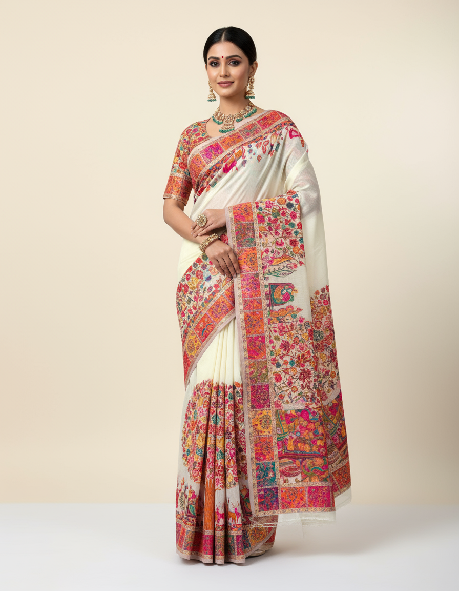 Pure Kashmiri  Saree