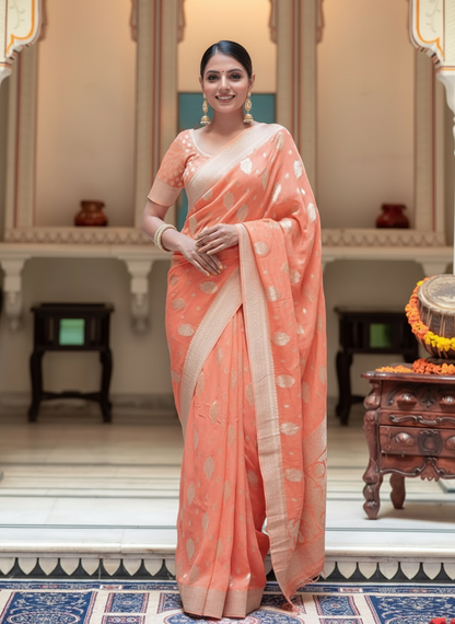 Khadi Georgette Silk
