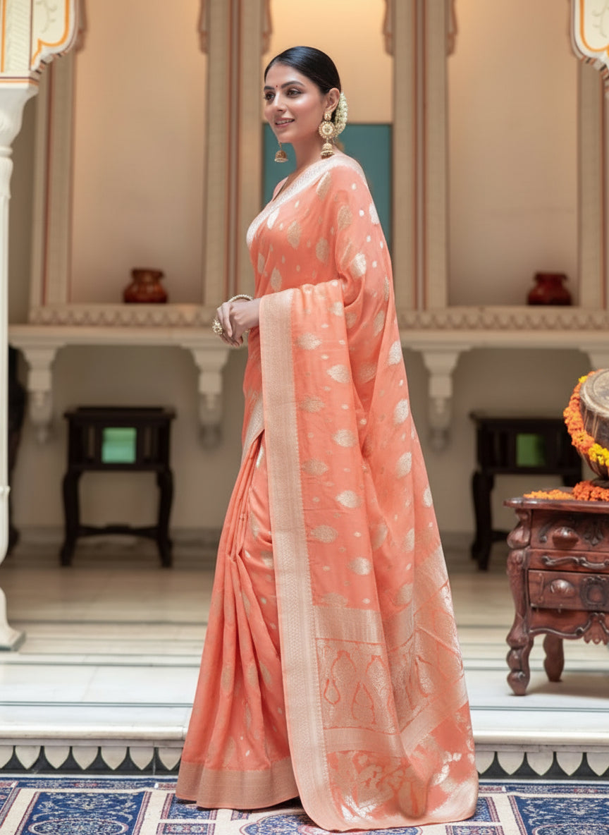Khadi Georgette Silk