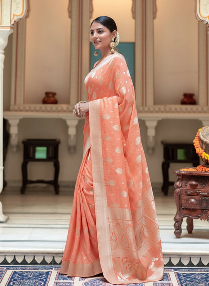 Khadi Georgette Silk