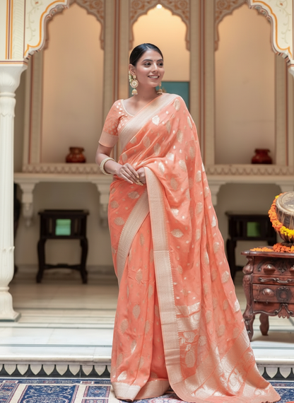 Khadi Georgette Silk