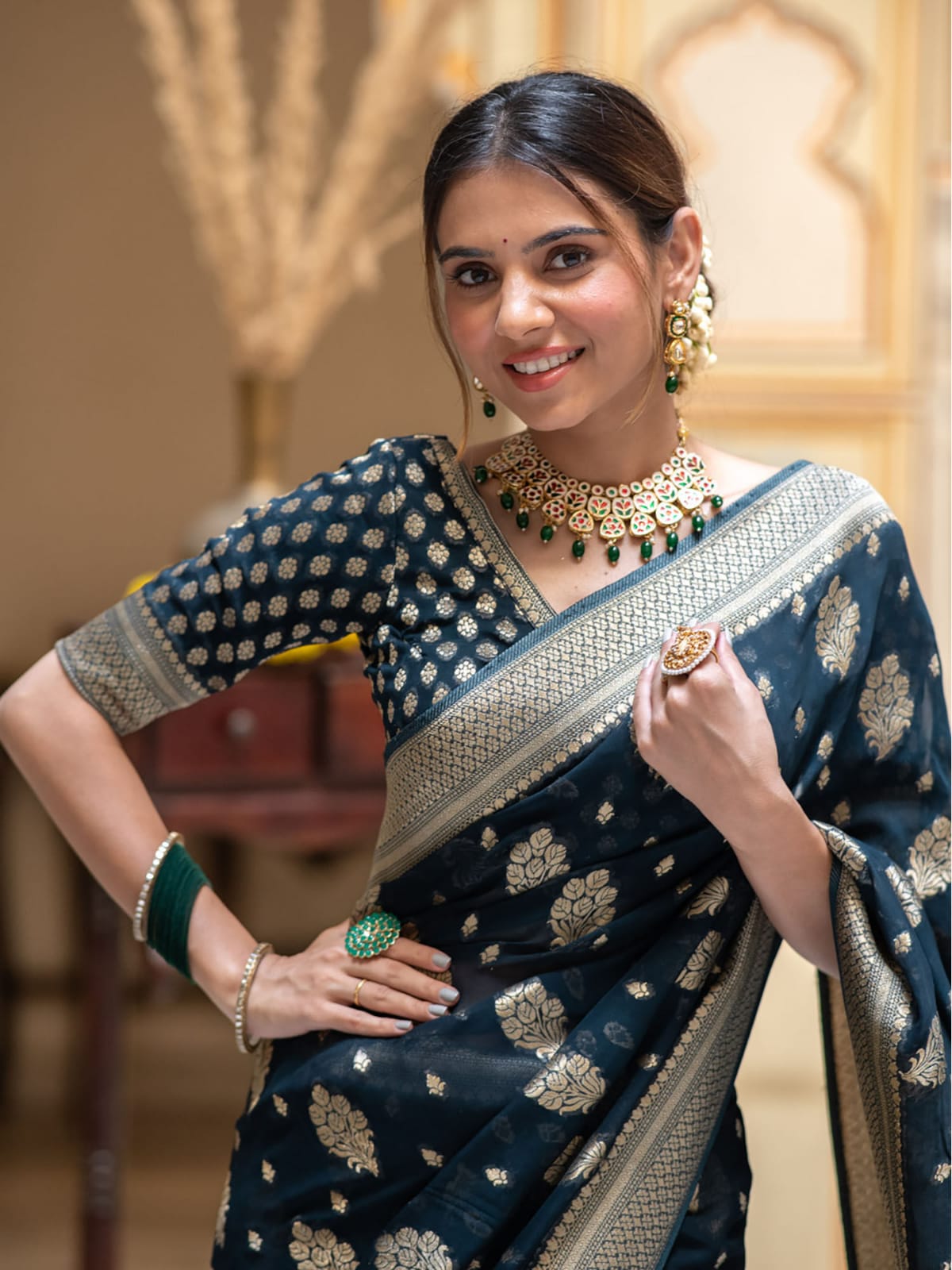 Khadi Georgette Silk