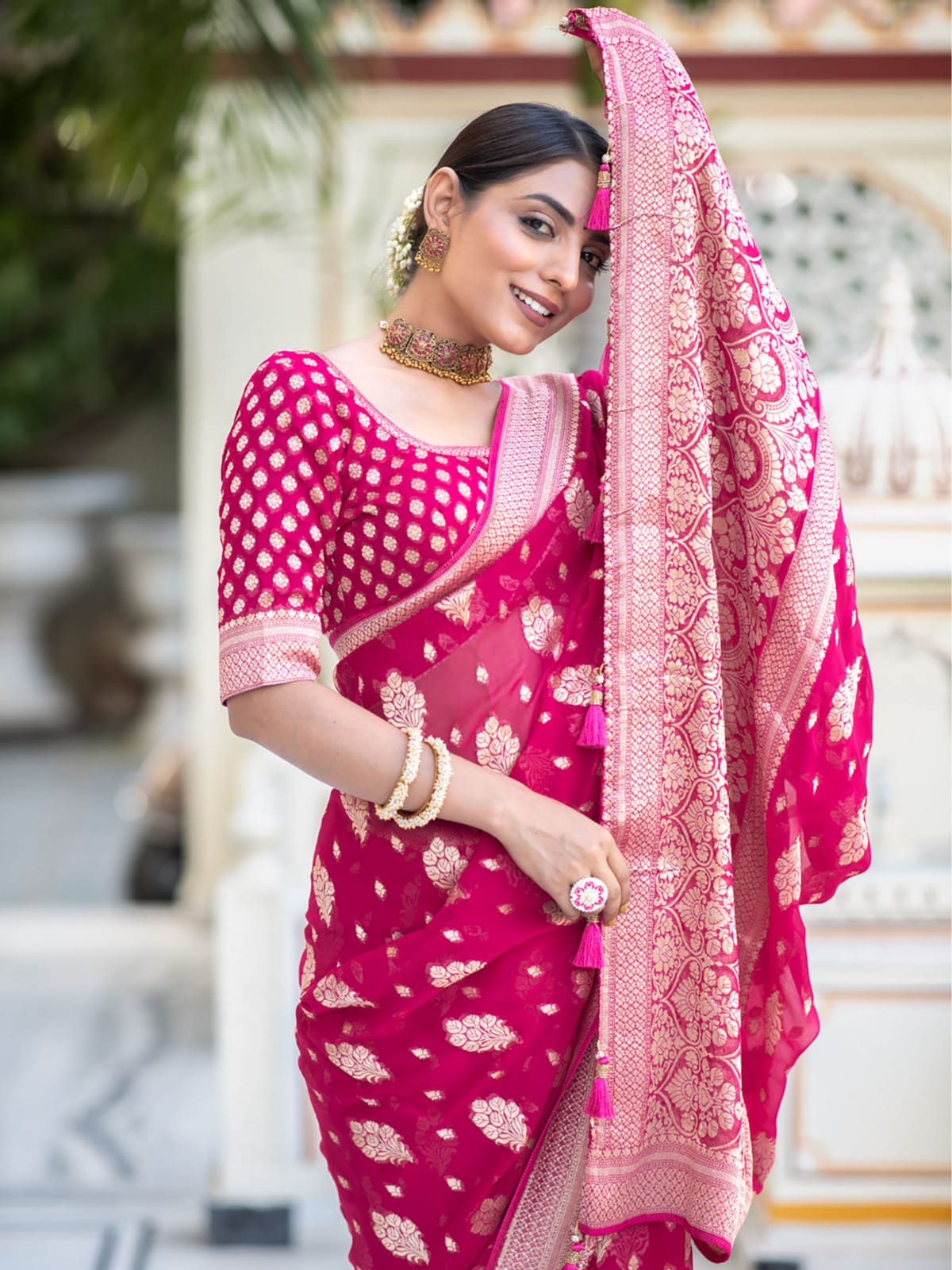 Khadi Georgette Silk