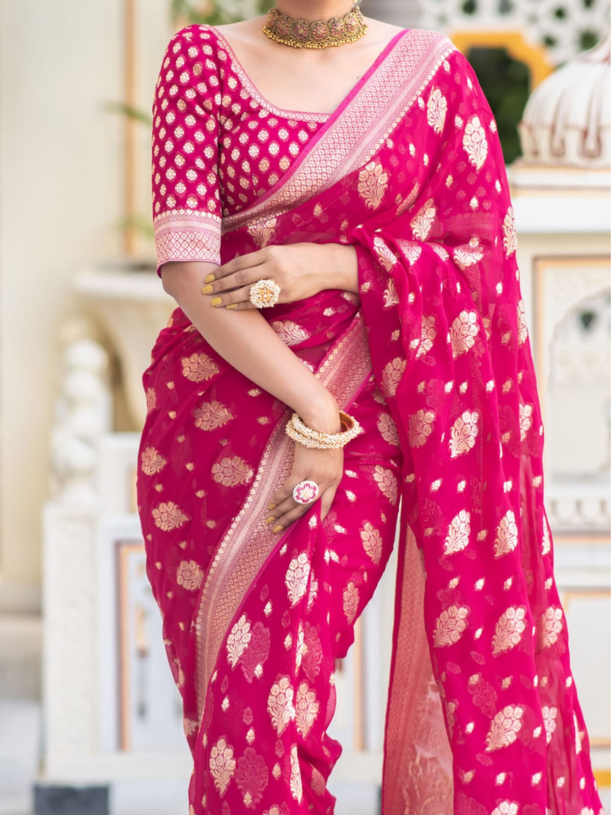 Khadi Georgette Silk