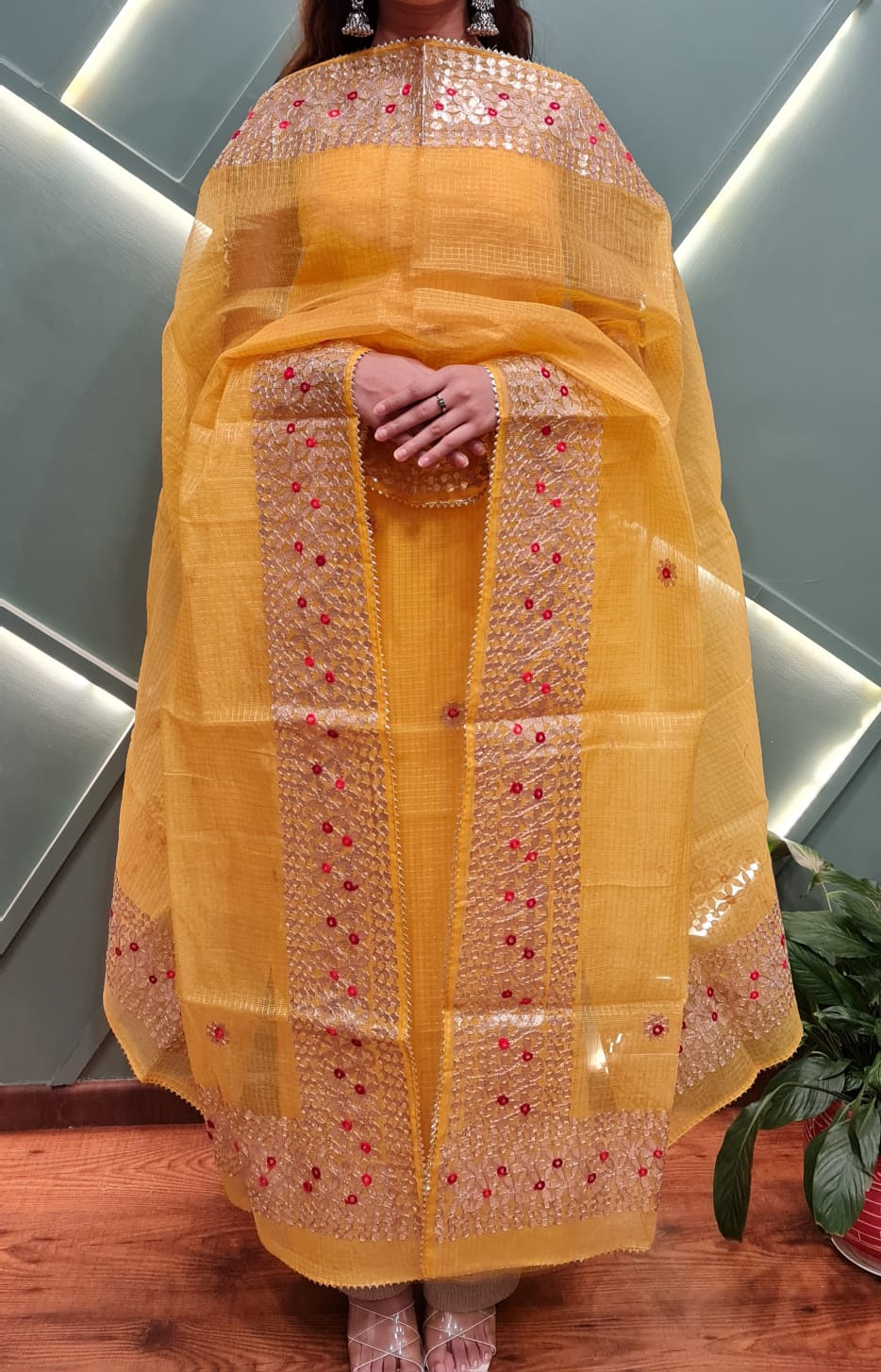 Unstitched Fabric- Kotta Doria