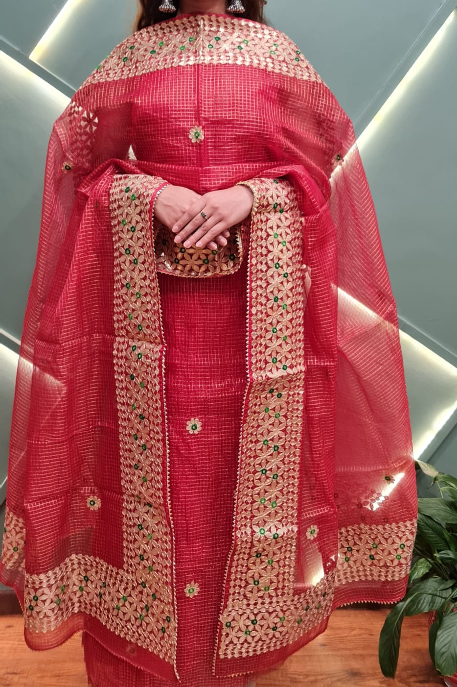 Unstitched Fabric- Kotta Doria