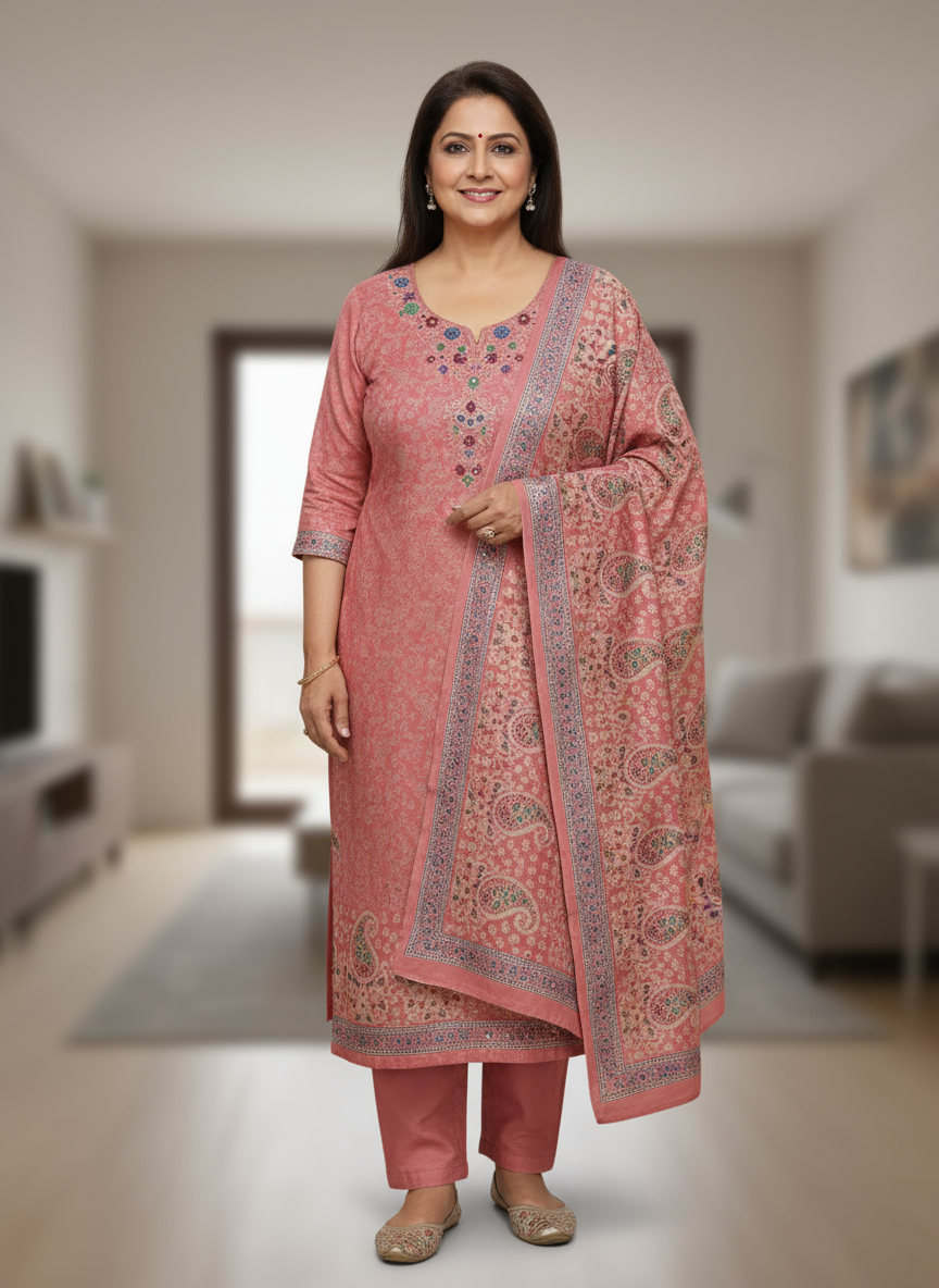 Wollen fabric unstitched