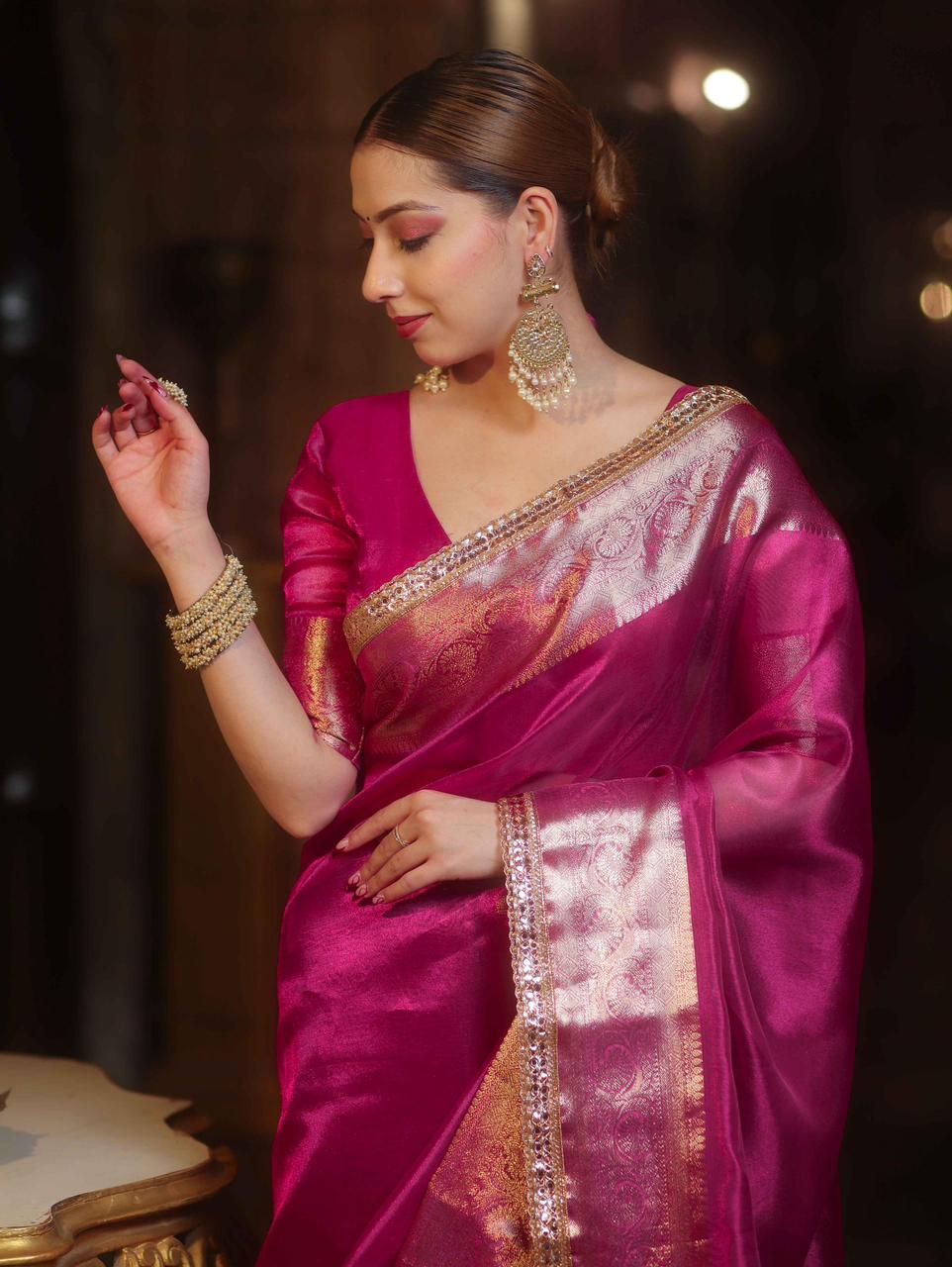 Banarasi Tissue Silk