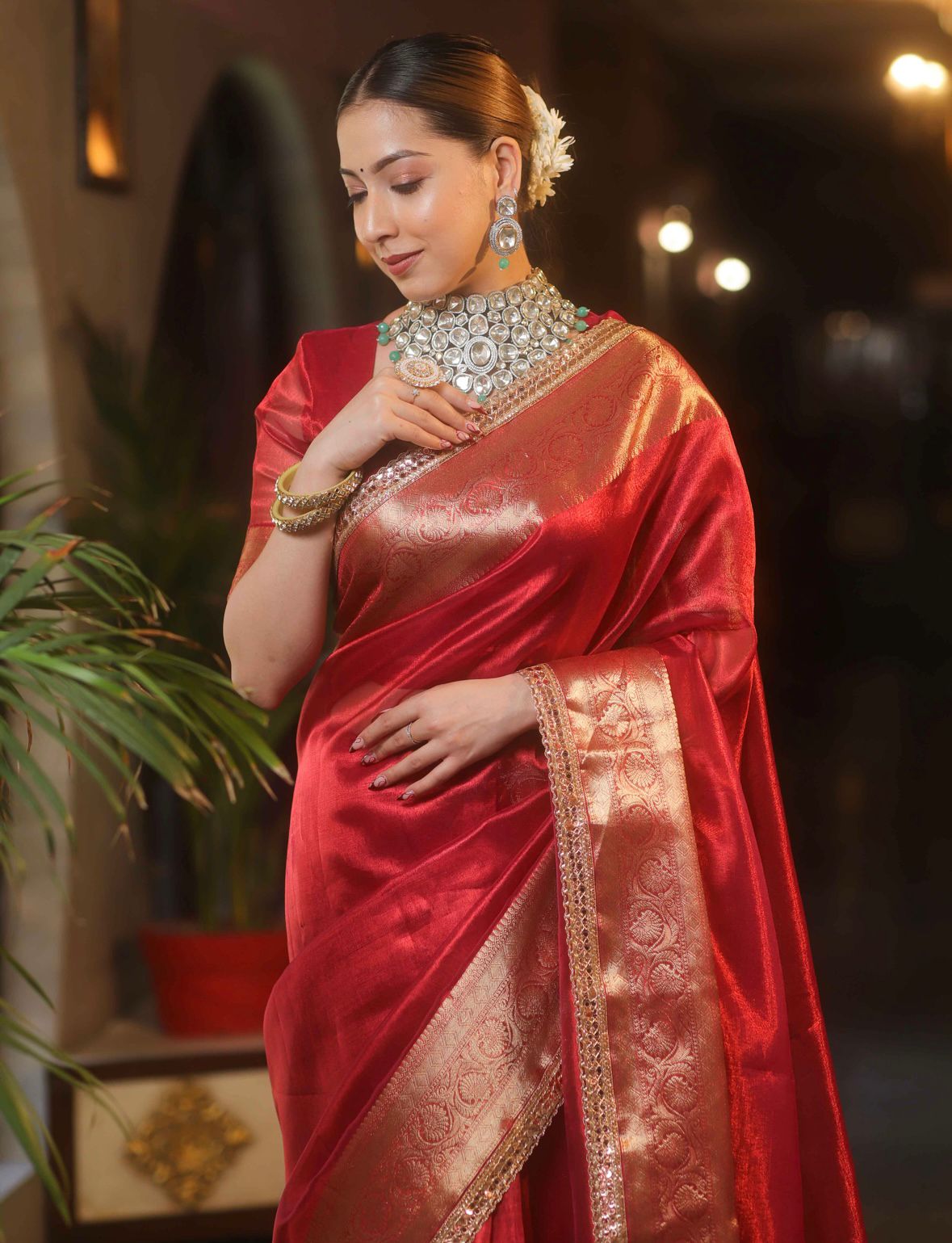 Banarasi Tissue Silk