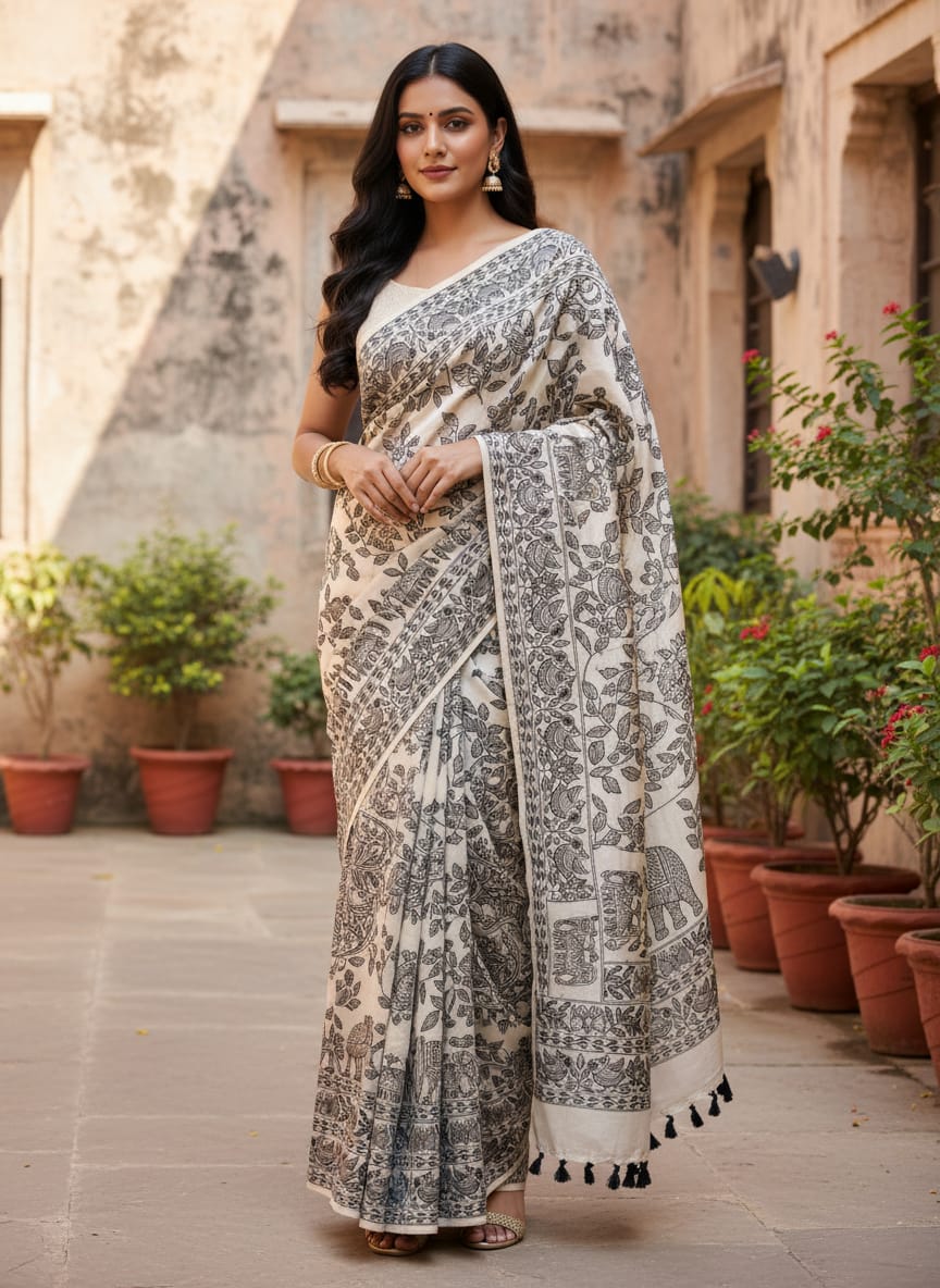 Tussar Silk Saree