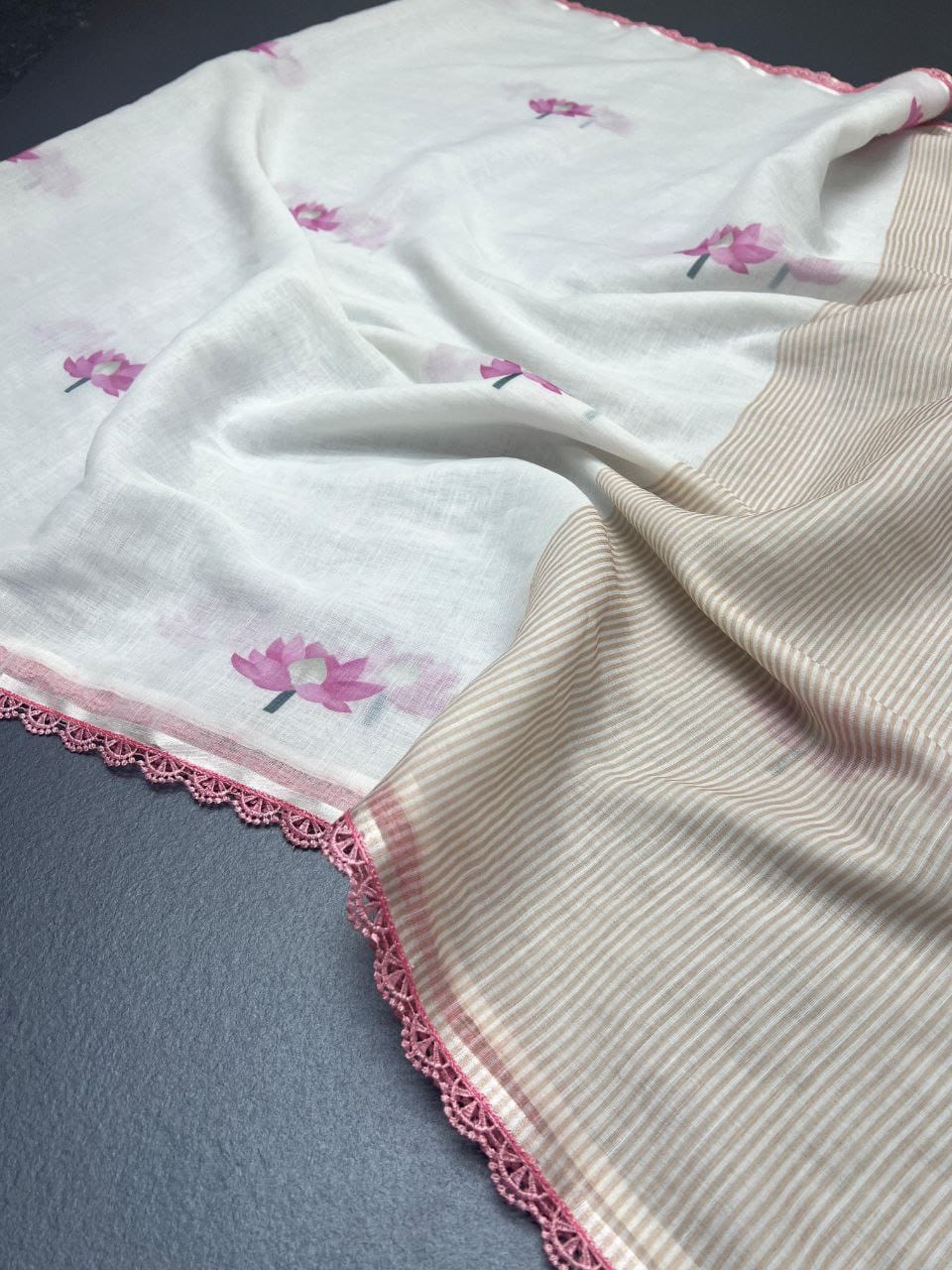 linen Cotton Saree