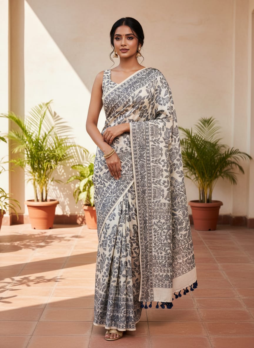 Tussar Silk Saree