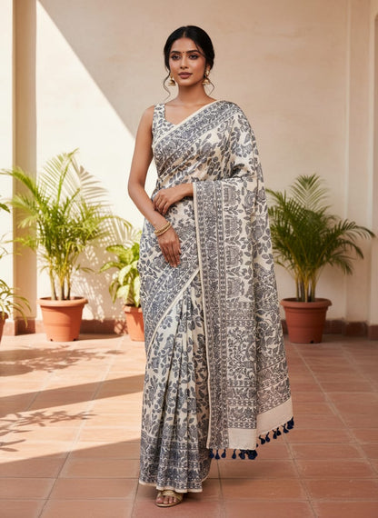 Tussar Silk Saree