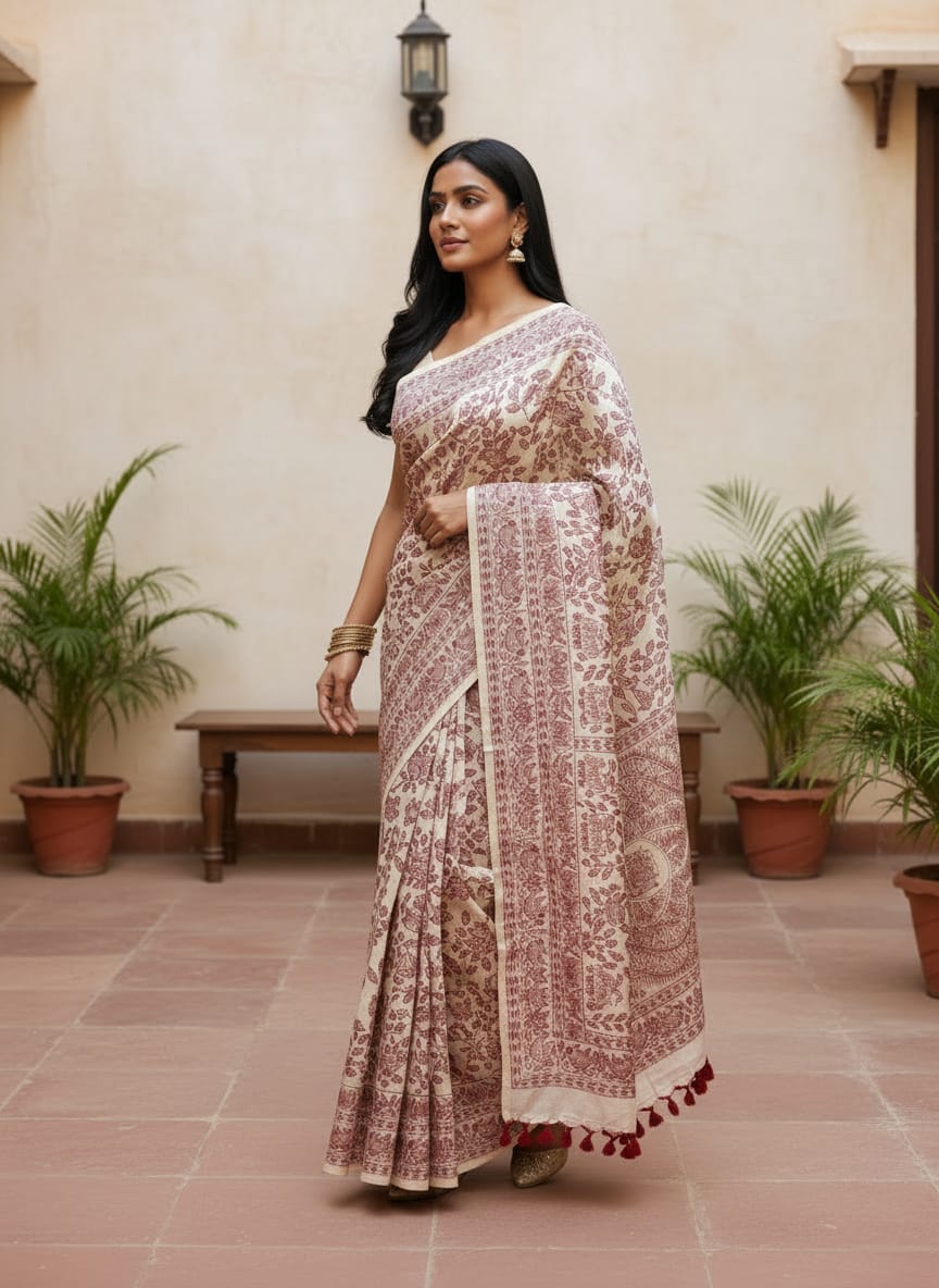 Tussar Silk Saree