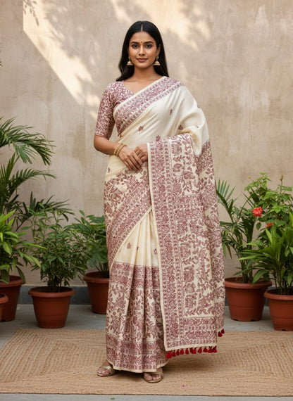 Tussar Silk Saree