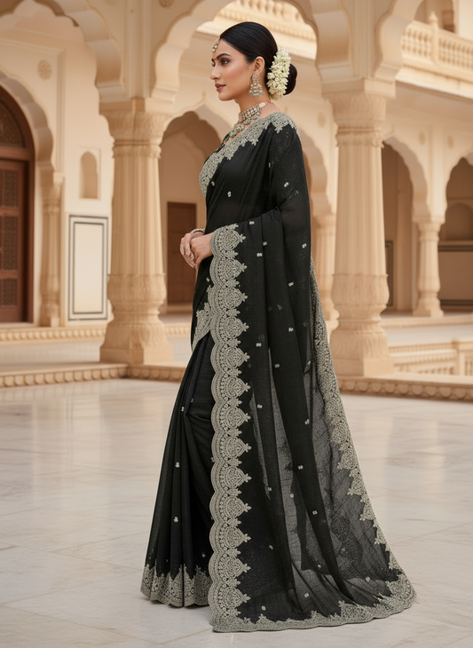 Fandy Chiffon silk saree