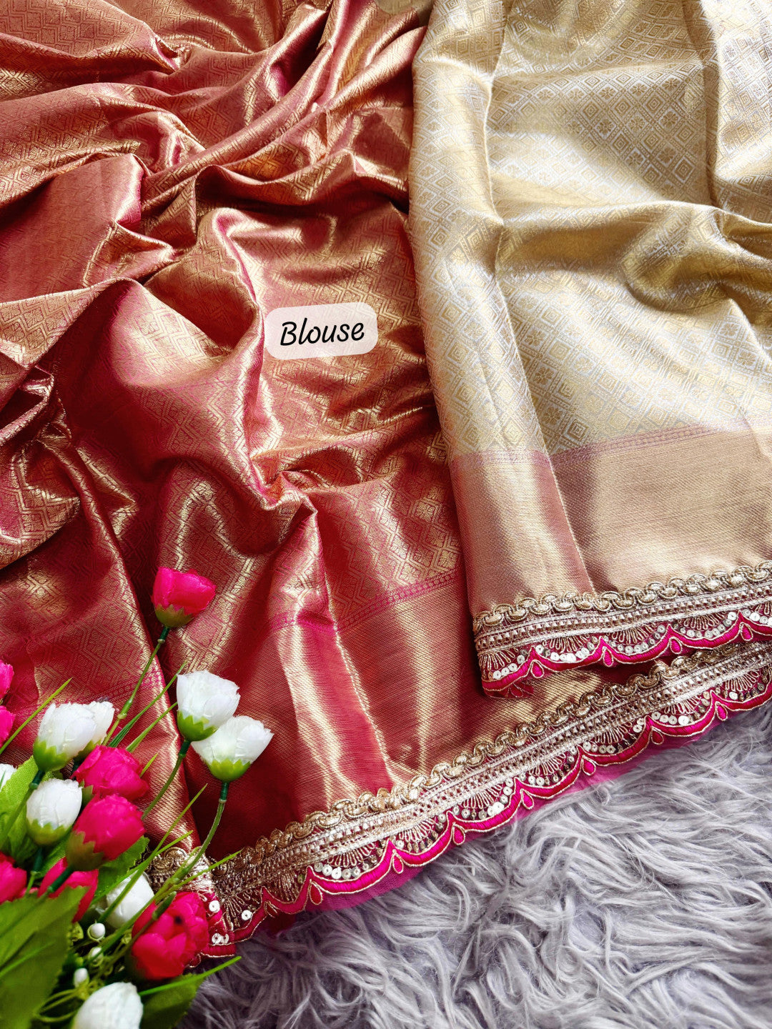 Gold soft tissue silk