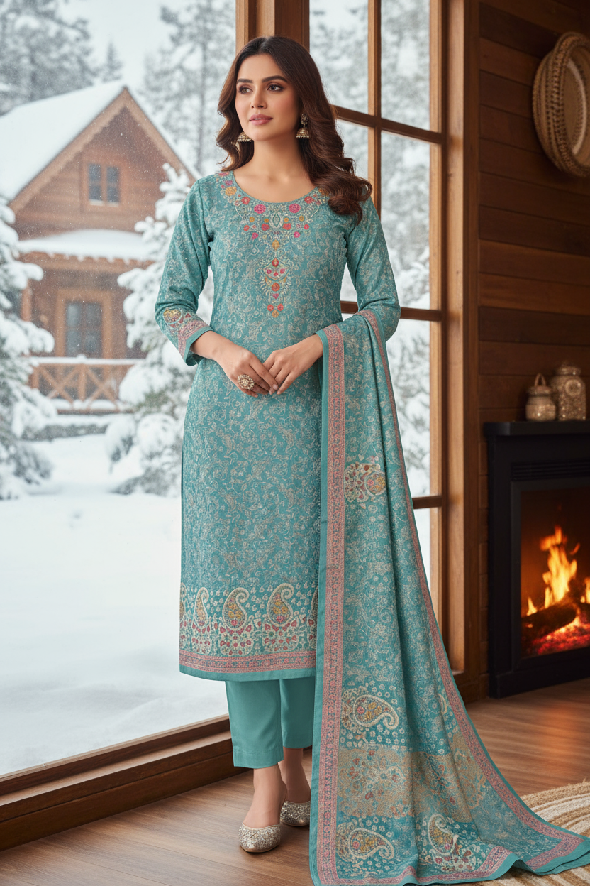 Wollen fabric unstitched