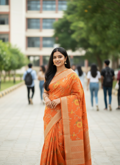 Khadi Silk Saree-Party Wear