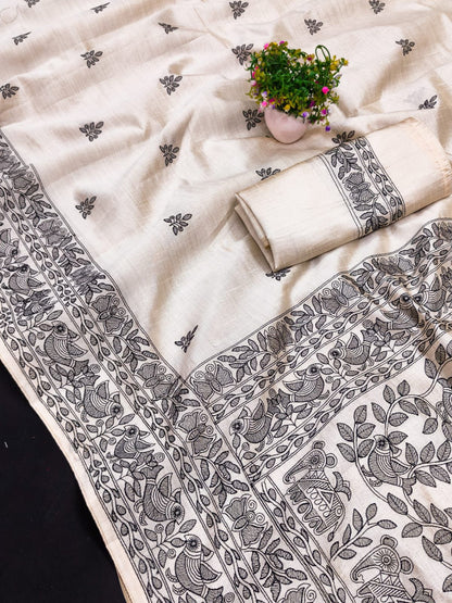 Tussar Silk Saree