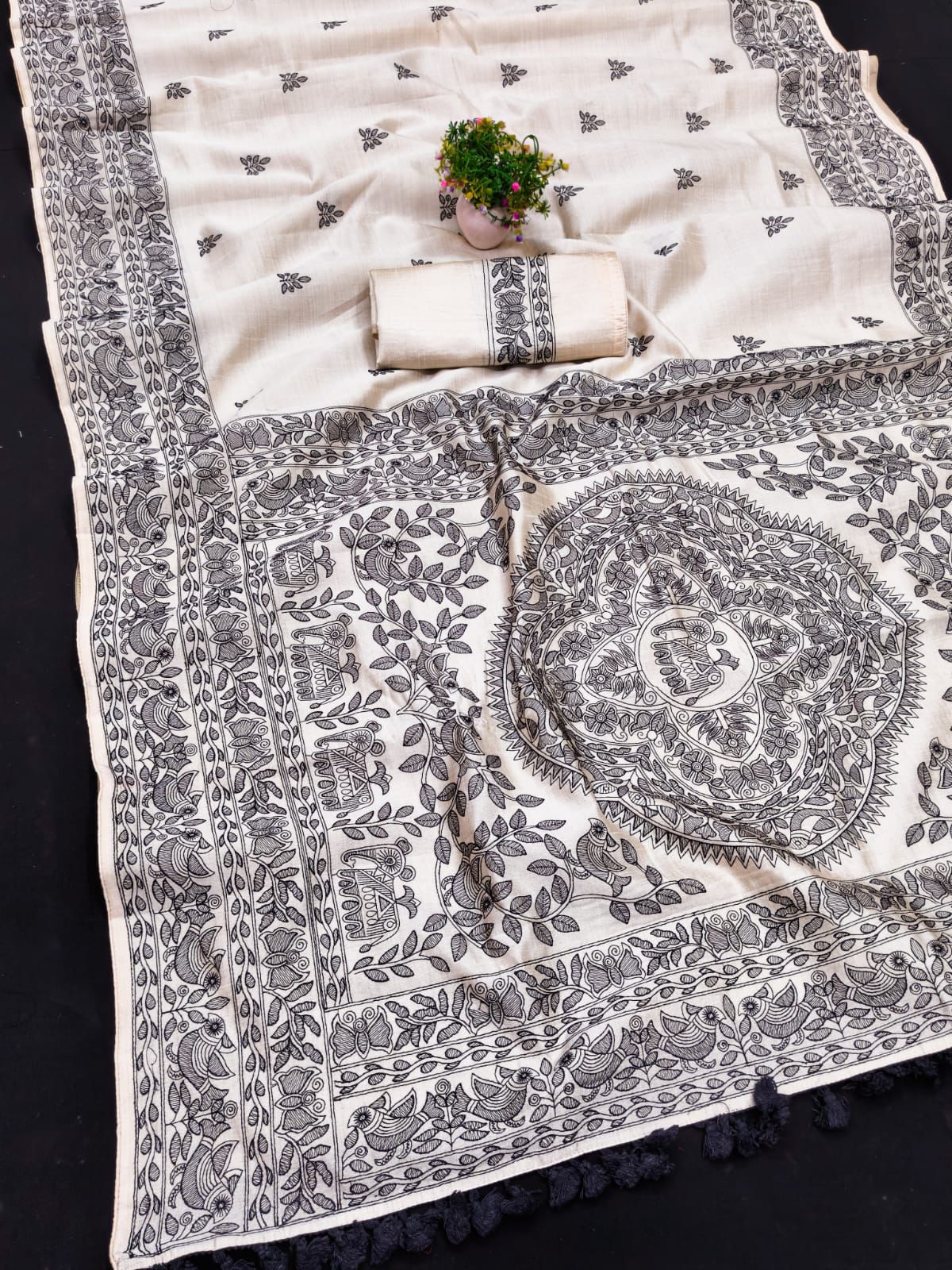 Tussar Silk Saree