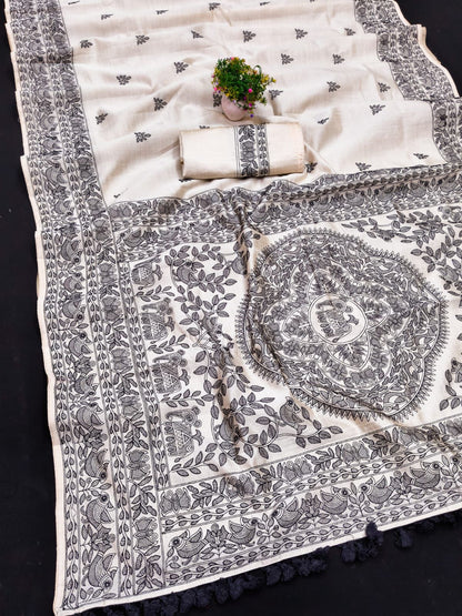 Tussar Silk Saree