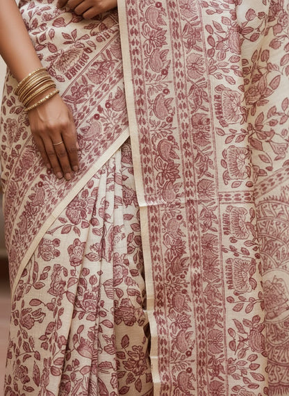 Tussar Silk Saree