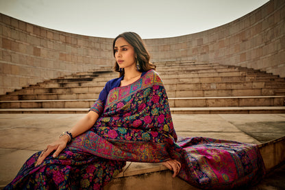 Kashmiri pashmina saree