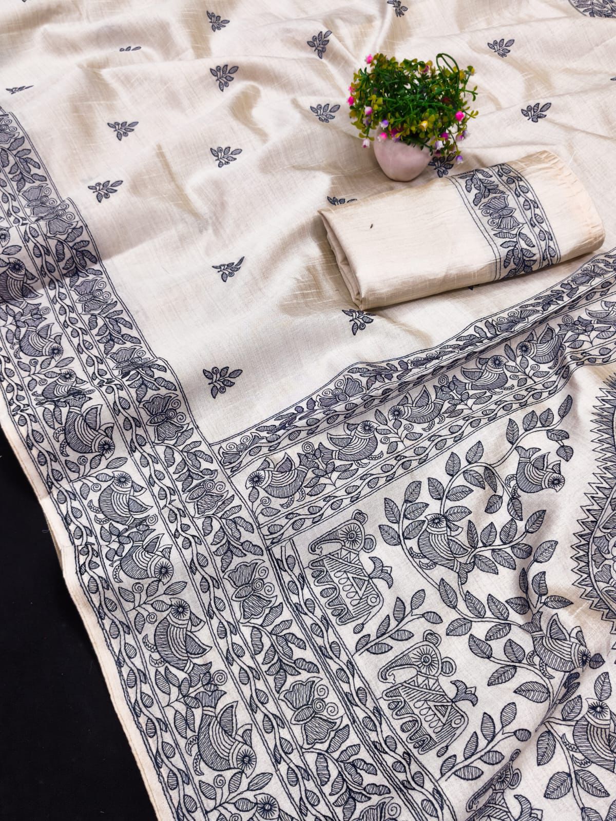 Tussar Silk Saree