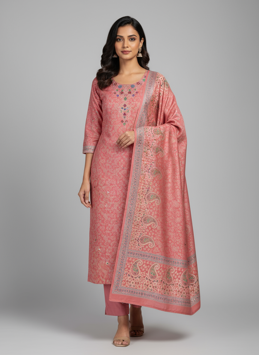 Wollen fabric unstitched