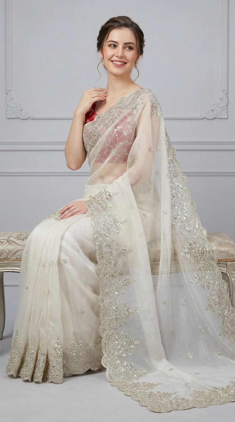 Organza Silk saree