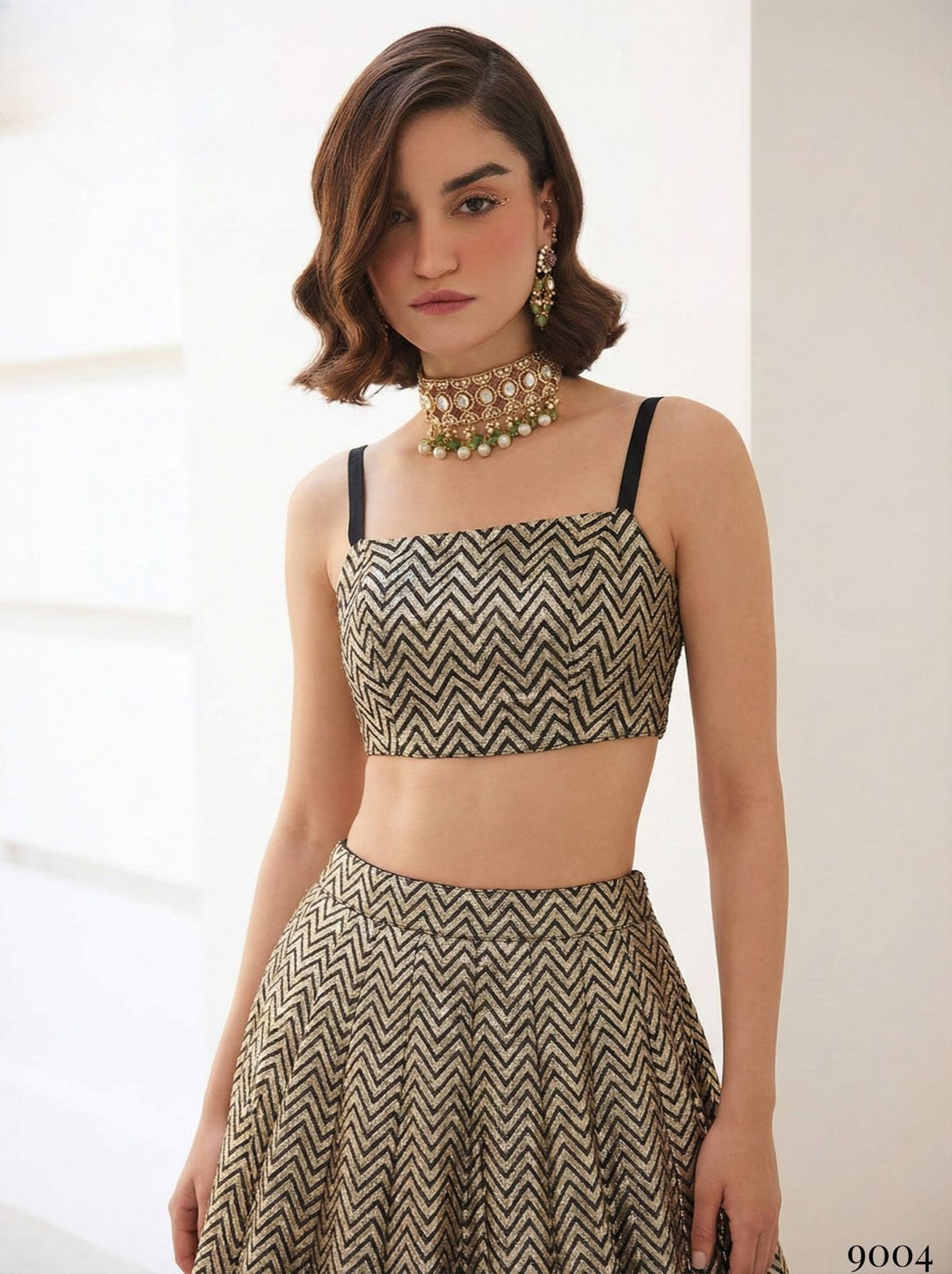 Party wear Crop top and Skirt