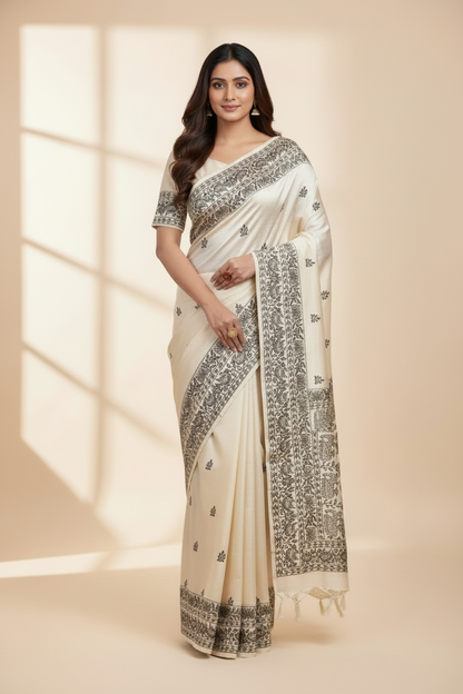 Tussar Silk Saree