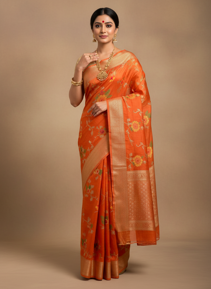 Khadi Silk Saree-Party Wear