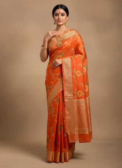 Khadi Silk Saree-Party Wear