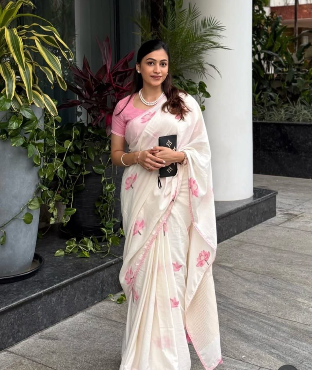 linen Cotton Saree