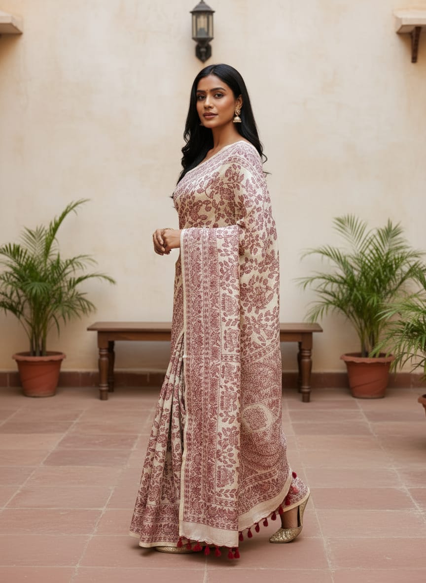 Tussar Silk Saree